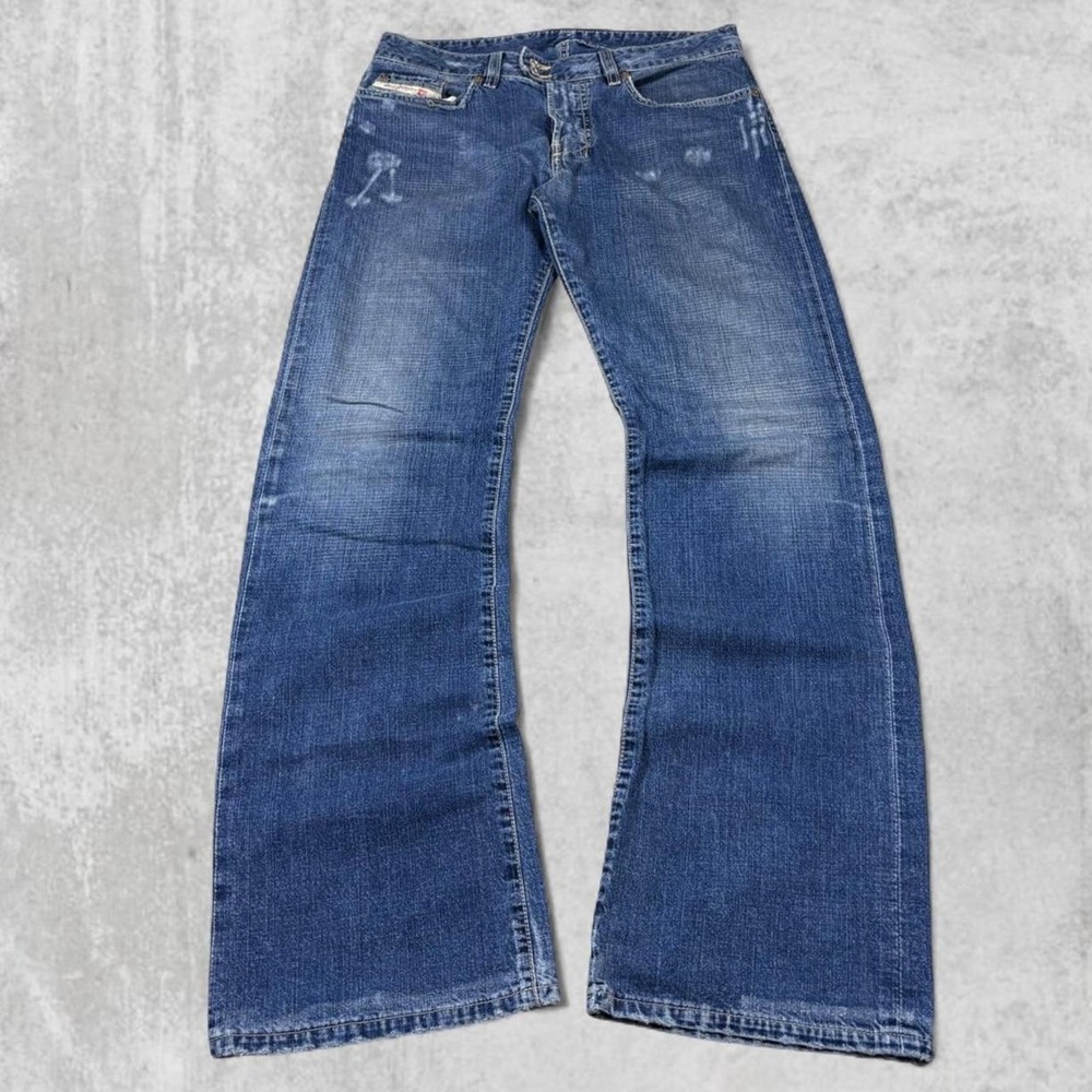 Vintage Diesel Button Fly Straight Leg Bootcut Denim Jeans Mens 29 Streetwear